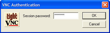 Figure 39: TightVNC authentication>