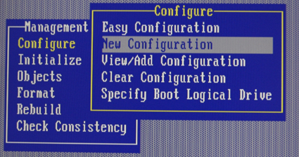 Figure 10: Select New Configuration