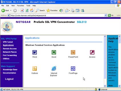 SSL312 - Portal - Applications (click image to enlarge)