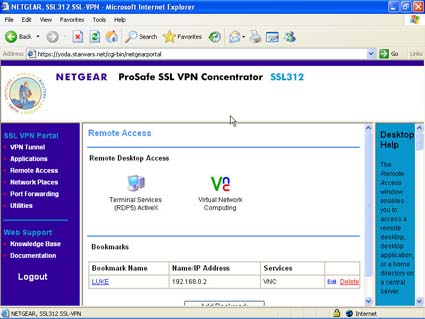 SSL312 - Portal - Remote Access (click image to enlarge)