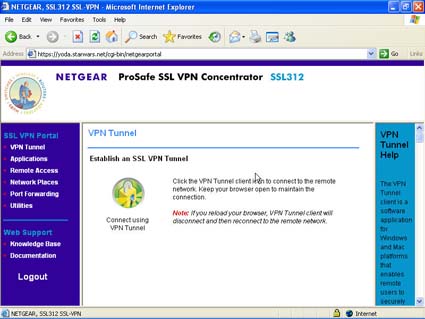SSL312 - Portal - VPN Tunnel (click image to enlarge)