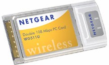 NETGEAR WG511U Double 108 Mbps Wireless PC Card