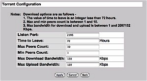 BitTorrent Download Configuration