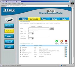 DI-604: Applications screen