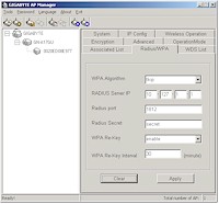 Gigabyte GN-A17GU - AP Manager RADIUS/WPA tab