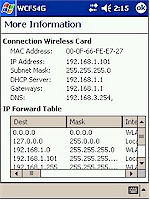 WCF54G Network Troubleshooting - More Info