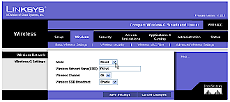 WRT54GC Wireless Basic Setup