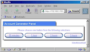ZyXEL B-4000: Account generator