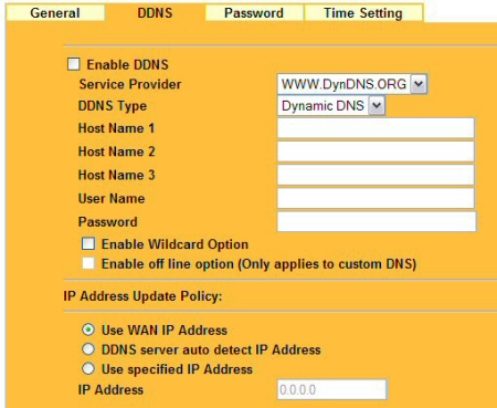 DDNS allows you to access your LAN using an Internet friendly name