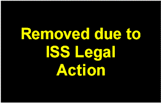 Slide removed due to ISS Legal Action