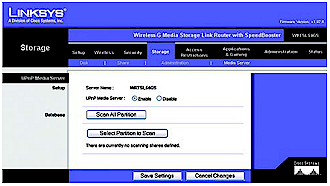 UPnP Media Server settings