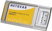 NETGEAR WPN511 RangeMax Wireless PC Card