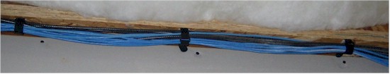 Cable raceway w/ Velcro straps