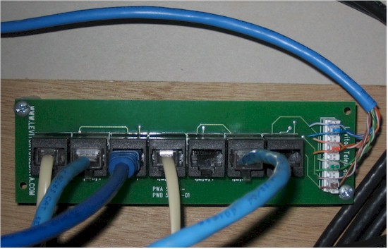 Phone patch panel detail