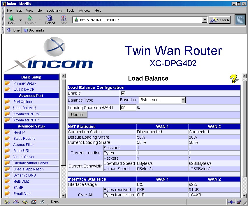 WAN load balancing