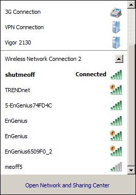 Same view with built-in Win 7 Wireless Utility