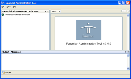 Funambol Administration Tool panel