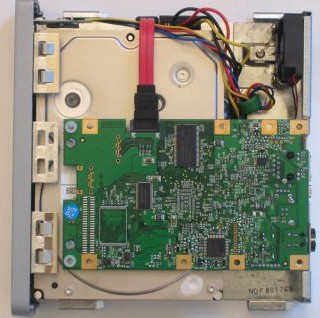 LaCie Ethernet disk mini inside view