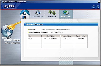 PLA-400 Configuration Utility Configuration Screen