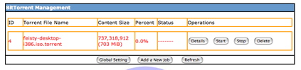 BitTorrent Status BitTorrent Status