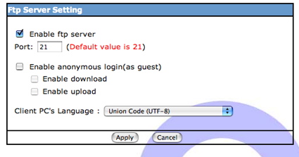 FTP Setup FTP Setup