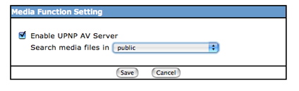 UPnP Configuration UPnP Configuration