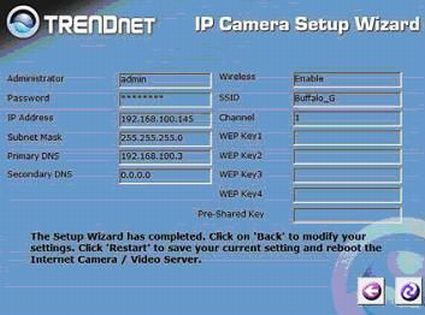 Basic Network Settings Summary