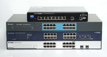 Four smart gigabit switches