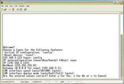 Setting a static IP