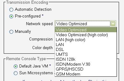 Compression settings