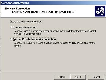 A PPTP Client is included on all current Windows releases.