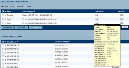 Static DHCP