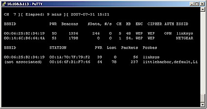 airodump-ng channel scan