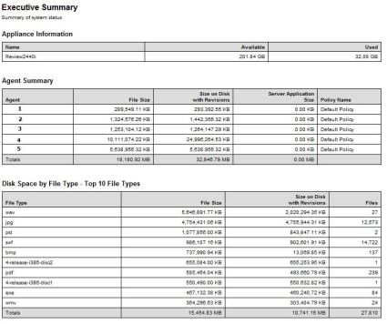 Executive Summary report