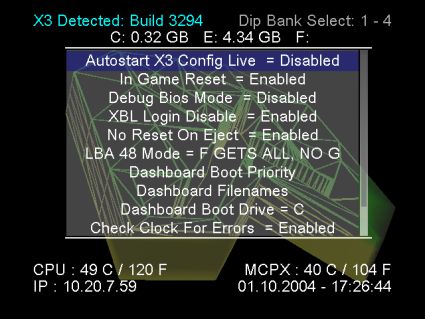 Disabling X3 Autostart