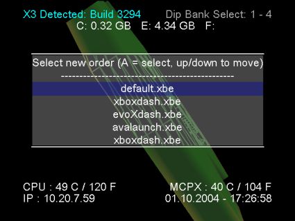 Setting the Dashboard Order