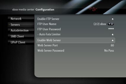 XBMC Web Server Configuration