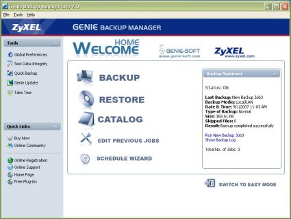 Genie Backup Software