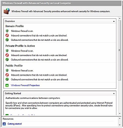 Windows Vista Firewall.