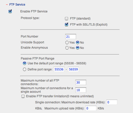 FTP Setup