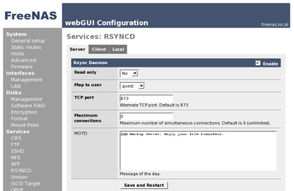 rsync Configuration