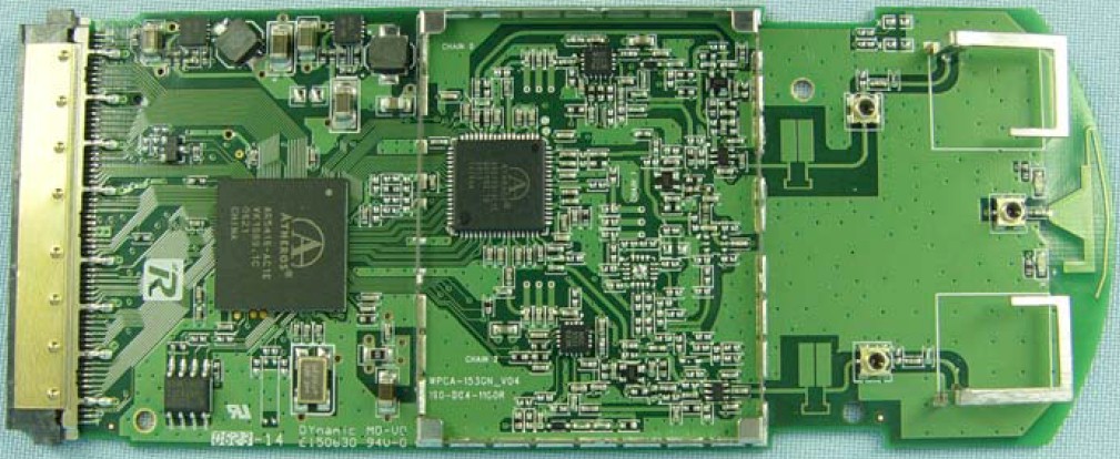 Linksys WPC100 board with Murata SWF connector