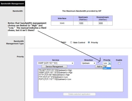 Bandwidth/QoS management