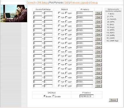 Port forwarding