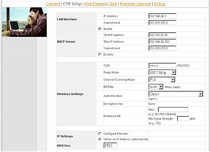 CPE Setup - Top half