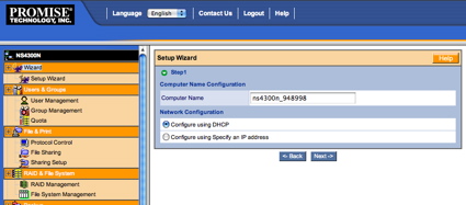 Network configuration