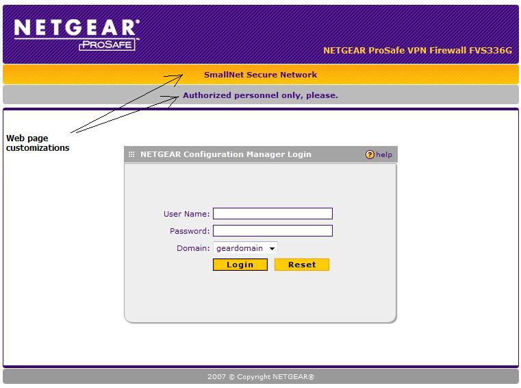 Customized login