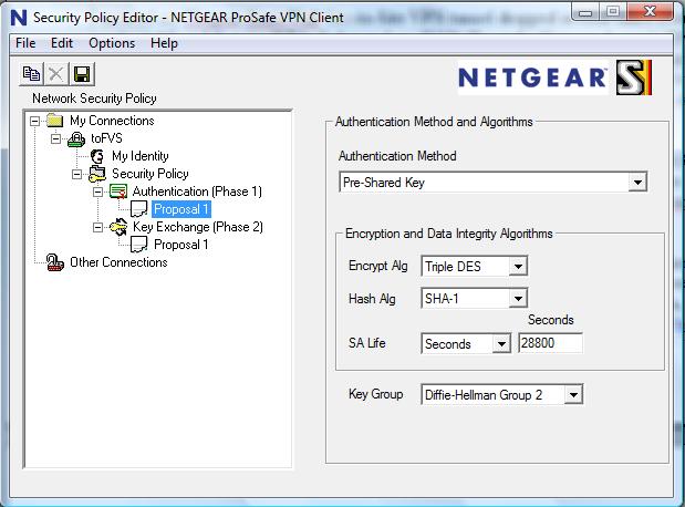 VPN client config