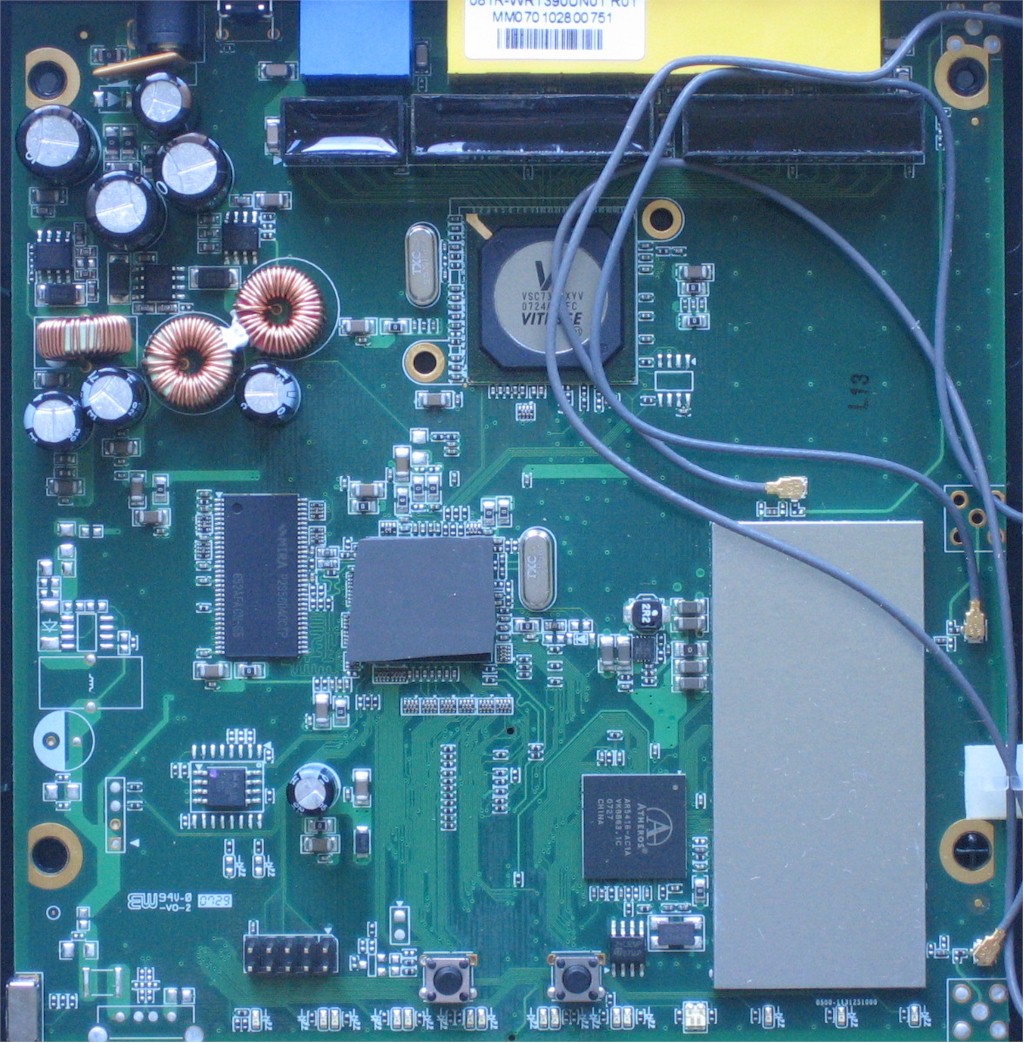 Internal board view of the TEW-633GR - reviewed product