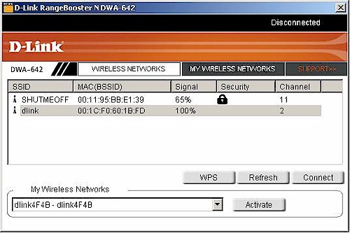 D-Link Client Manager with WPS support